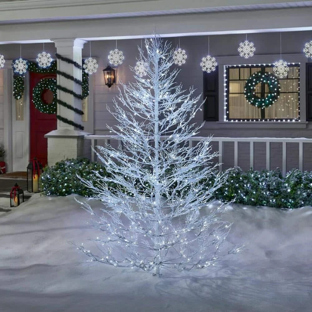 Home Accents Holiday 7.5 ft W inter Spruce LED Christmas Tree 4 Home Accents Holiday 7.5 ft W inter Spruce LED Christmas Tree - Image 2