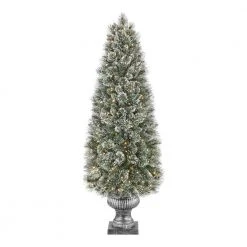 Home Accents Holiday 6 ft Sparkling Amelia Potted Christmas Tree