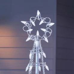 Home Accents Holiday 6 ft Cool White LED Cone Tree with Star Holiday Yard Decoration 7 Home Accents Holiday 6 ft Cool White LED Cone Tree with Star Holiday Yard Decoration -HOME ACCENTS HOLIDAY Shop home accents holiday outdoor christmas trees 7407030w 18uho 40 1000