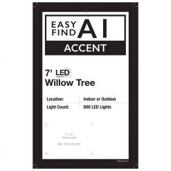 Home Accents Holiday 7 ft Willow LED Christmas Tree -HOME ACCENTS HOLIDAY Shop home accents holiday outdoor christmas trees 9421002w 18tho d4 1000