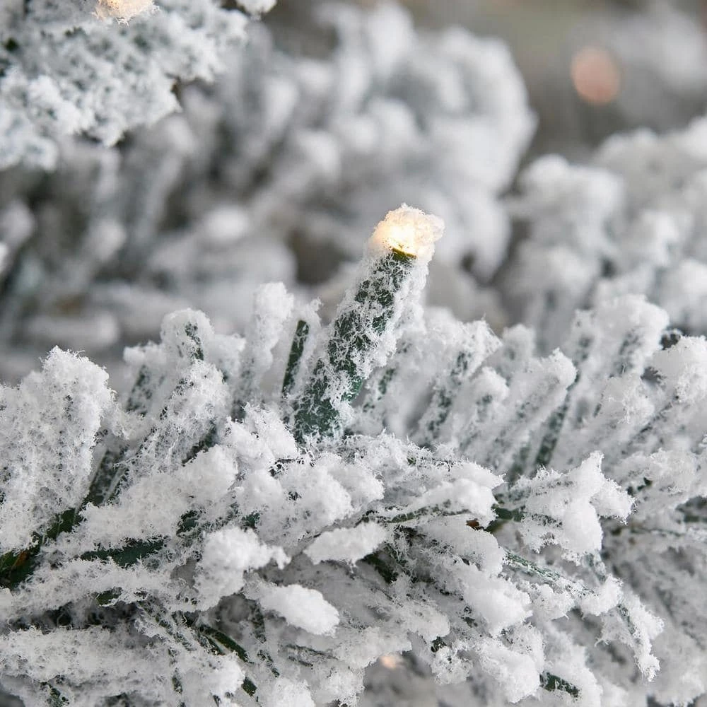 Home Accents Holiday 7.5 ft Starry Light Flocked Christmas Tree 7 Home Accents Holiday 7.5 ft Starry Light Flocked Christmas Tree - Image 5