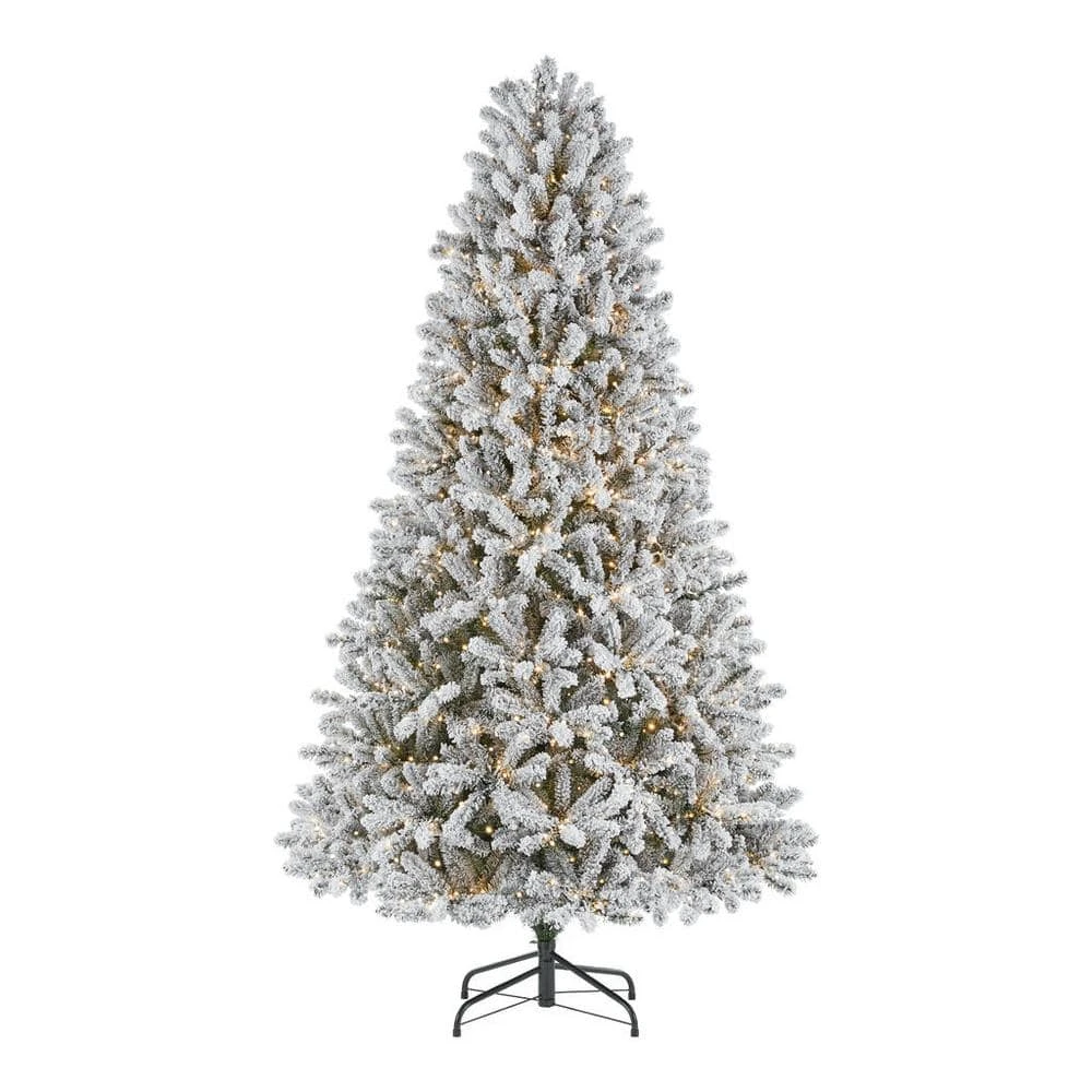 Home Accents Holiday 7.5 ft Starry Light Flocked Christmas Tree 3 Home Accents Holiday 7.5 ft Starry Light Flocked Christmas Tree