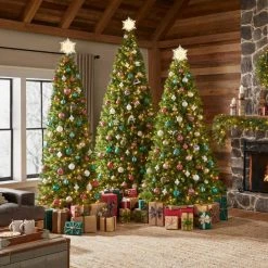 Home Accents Holiday 7.5 ft Barbour White Spruce Christmas Tree -HOME ACCENTS HOLIDAY Shop home accents holiday pre lit christmas trees 22hd20001c 66 1000