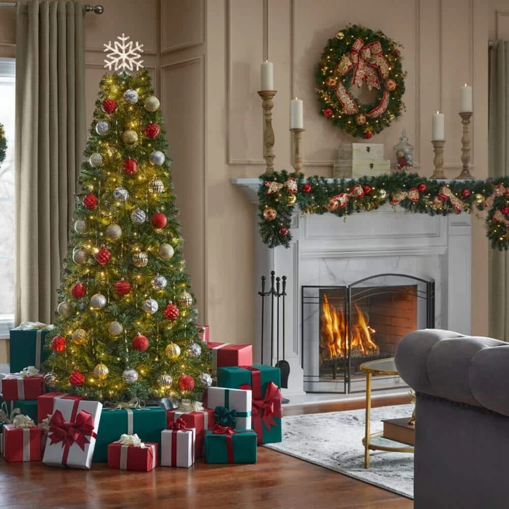 Home Accents Holiday 6.5 ft Festive Pine Christmas Tree 4 Home Accents Holiday 6.5 ft Festive Pine Christmas Tree - Image 2