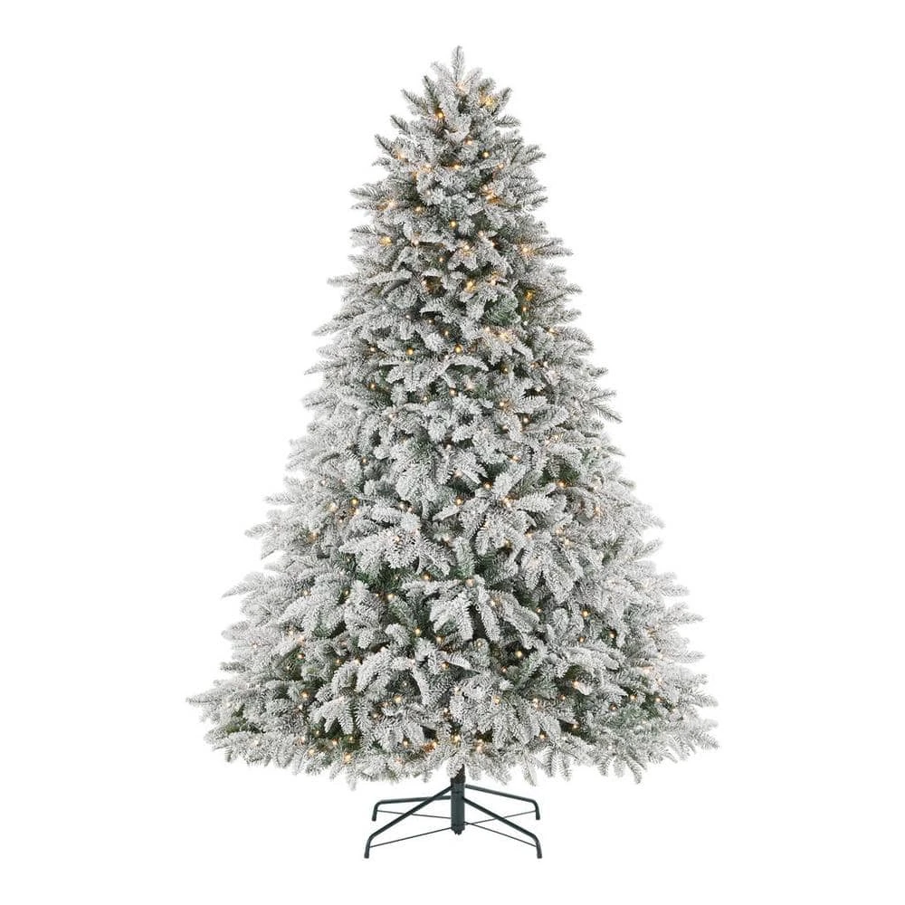 Home Accents Holiday 7.5 ft Mixed Pine Flocked LED Christmas Tree 3 Home Accents Holiday 7.5 ft Mixed Pine Flocked LED Christmas Tree