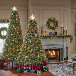 Home Accents Holiday 7.5 ft Sparkling Amelia Pine Christmas Tree -HOME ACCENTS HOLIDAY Shop home accents holiday pre lit christmas trees tg76m3acdl19 77 1000