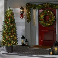 Home Accents Holiday 6.5 ft Paces Hill Pine Potted Christmas Tree 11 Home Accents Holiday 6.5 ft Paces Hill Pine Potted Christmas Tree -HOME ACCENTS HOLIDAY Shop home accents holiday unlit christmas trees 22rt1142217 1d 1000